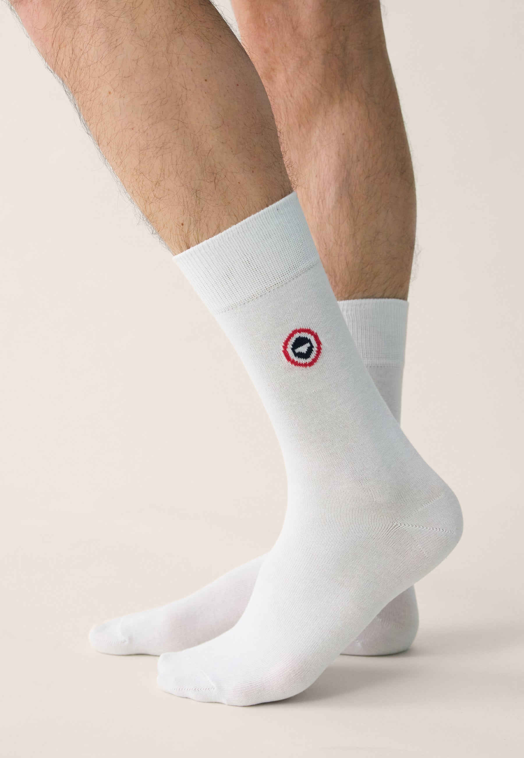 Chaussettes mi-hautes unies blanches - Robuste Blanc - Le Slip Français -  2