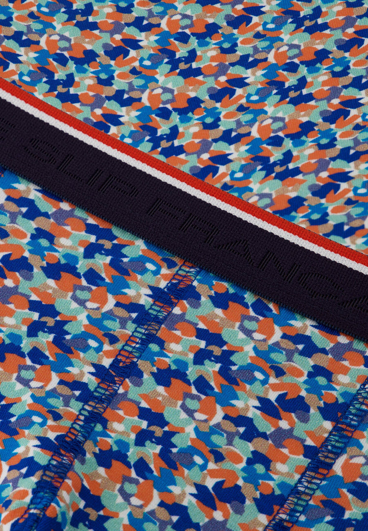 Boxer bleu à motif confetti en coton - Marius Confetti Bleu Nautique - Le Slip Français - 5