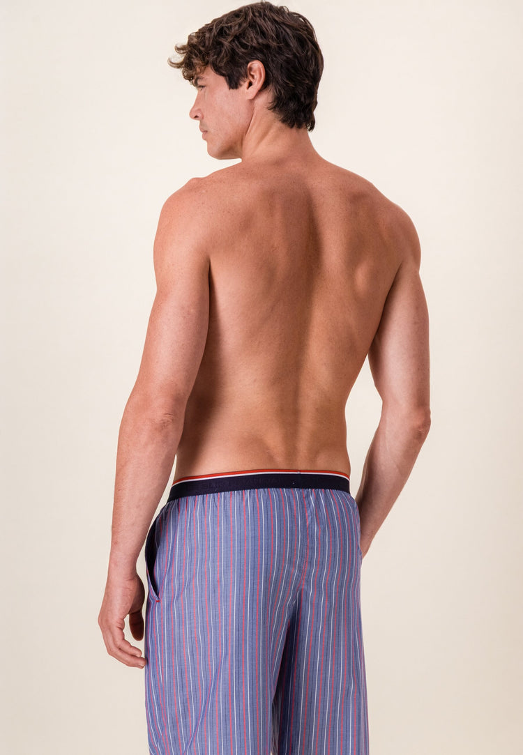 Bas de pyjama long à motif rayure en coton - Bastien Tricolores - Le Slip Français - 3