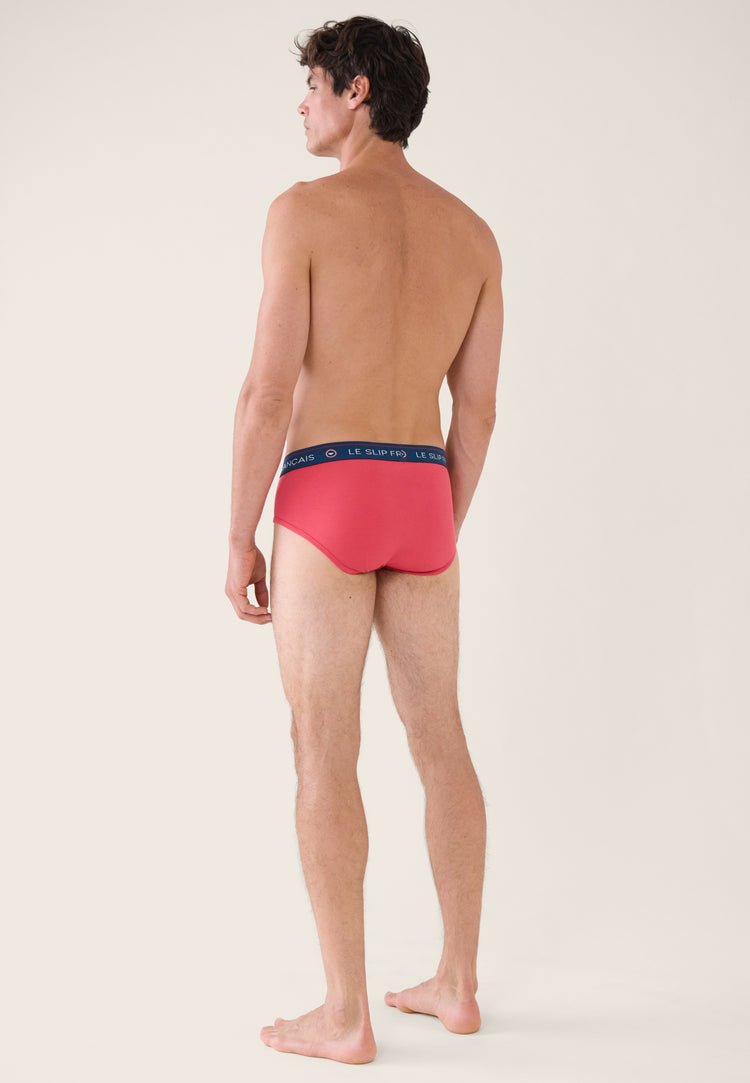 Slip rose en coton - Intrépide Rose Cerise - Le Slip Français - 3