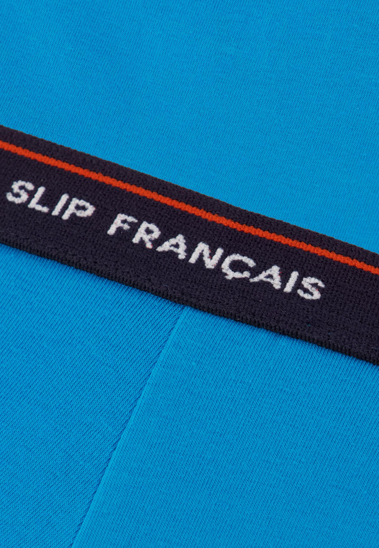 Boxer enfant bleu en coton - Petit Joseph Bleu Fluo - Le Slip Français - 4