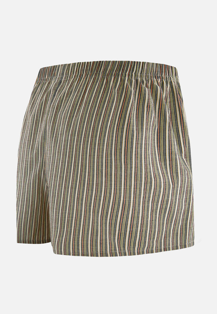 Caleçon matelas orange à rayures en coton - Jacques Rayure Matelas Orange Pur - Le Slip Français - 7