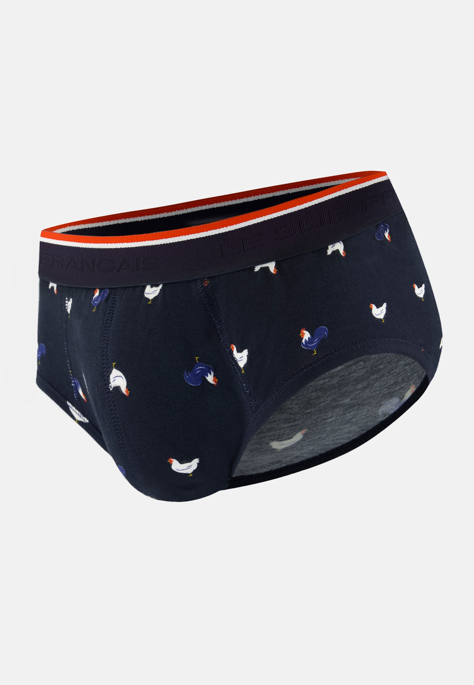 Slip à motif coq marine en coton - Terrible Coq Marine - Le Slip Français -  1