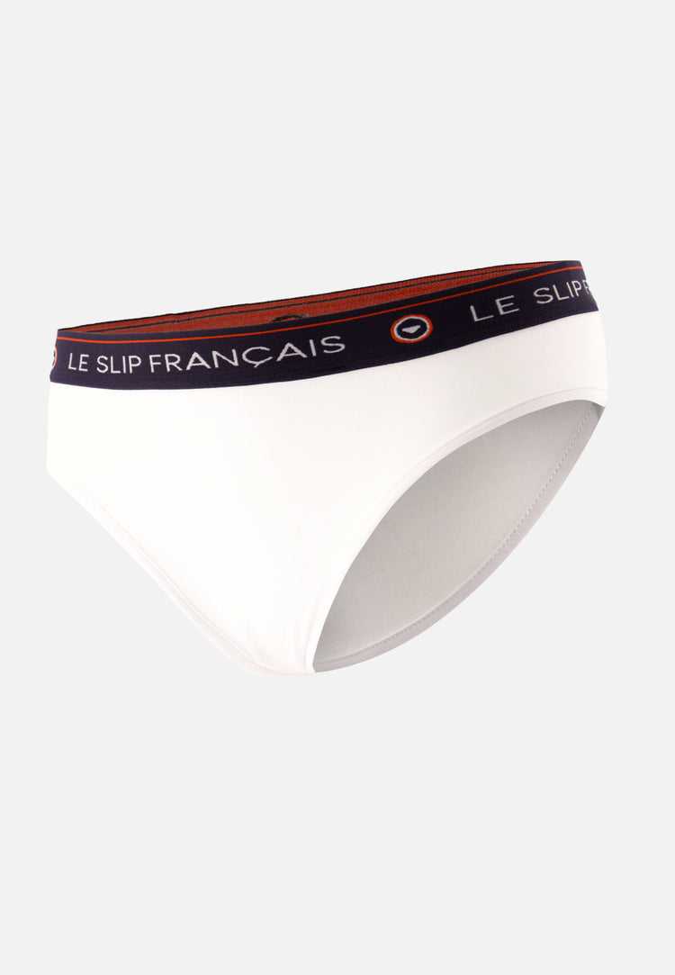 Culotte taille haute blanche en coton - Rieuse Blanc - Le Slip Français - 5