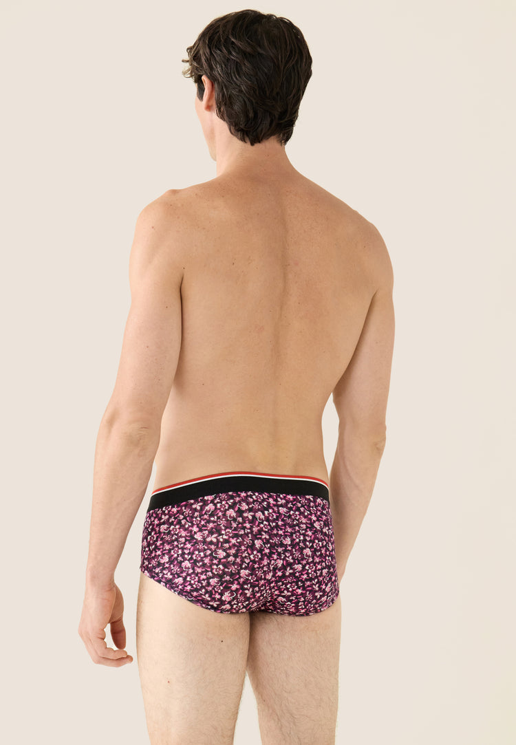 Slip en coton - Terrible Hibiscus Prune - Le Slip Français - 3