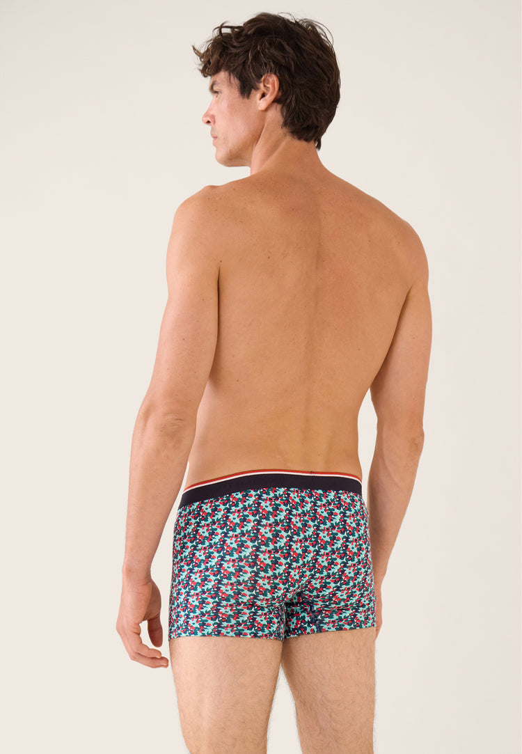 Boxer vert à motif confetti en coton - Marius Confetti Vert D'Eau - Le Slip Français - 3