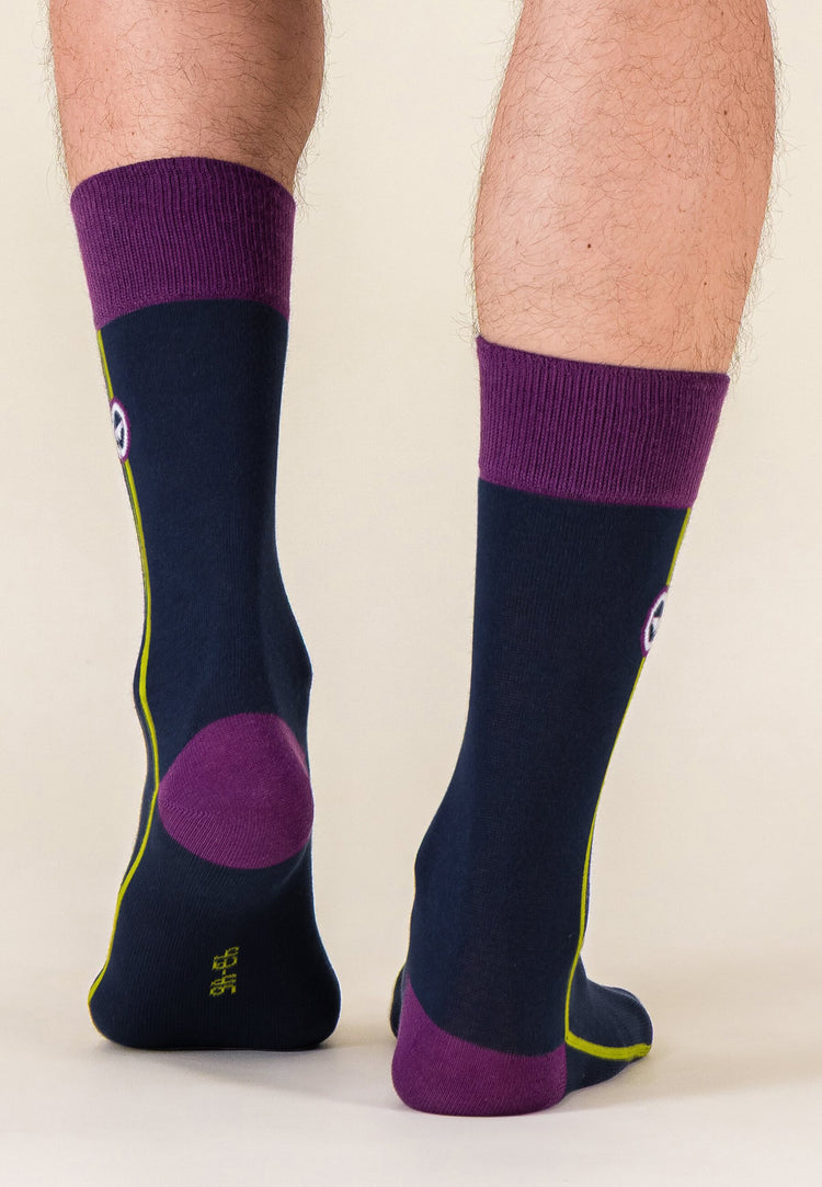 Chaussettes mi-hautes en coton - Lucas Verti Vert Acidulé - Le Slip Français - 3