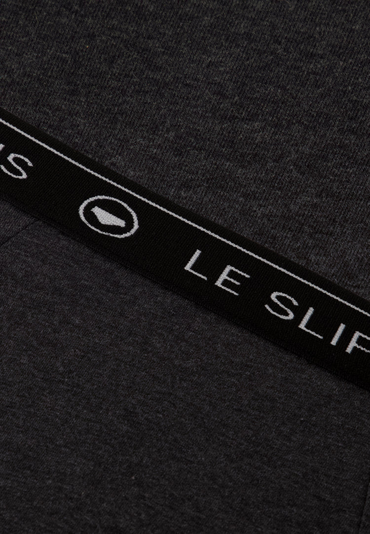 Slip gris en coton - Intrepide Gris Anthracite - Le Slip Français - 7