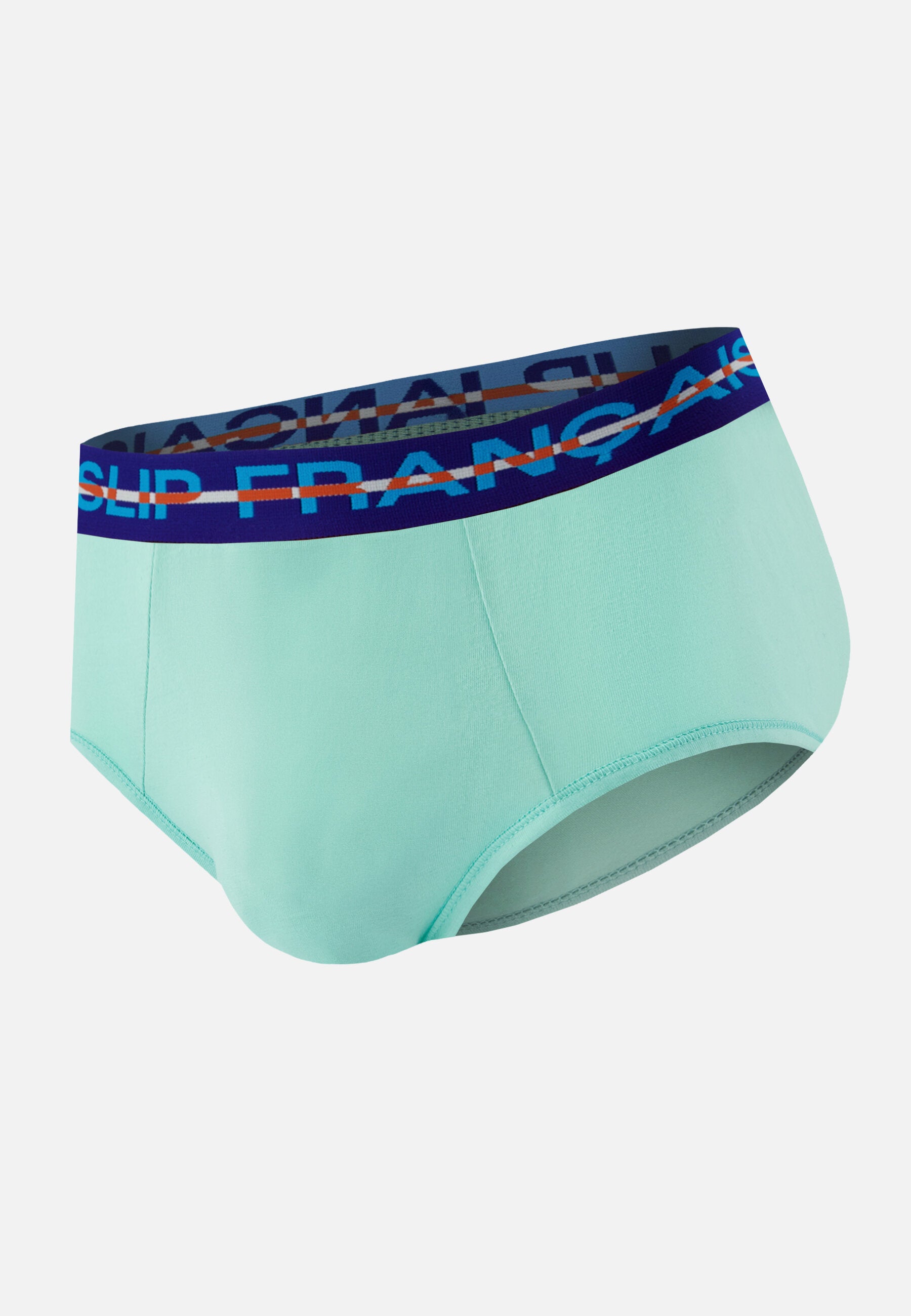 Slip vert en coton - Intrépide Vert Azur - Le Slip Français -  1