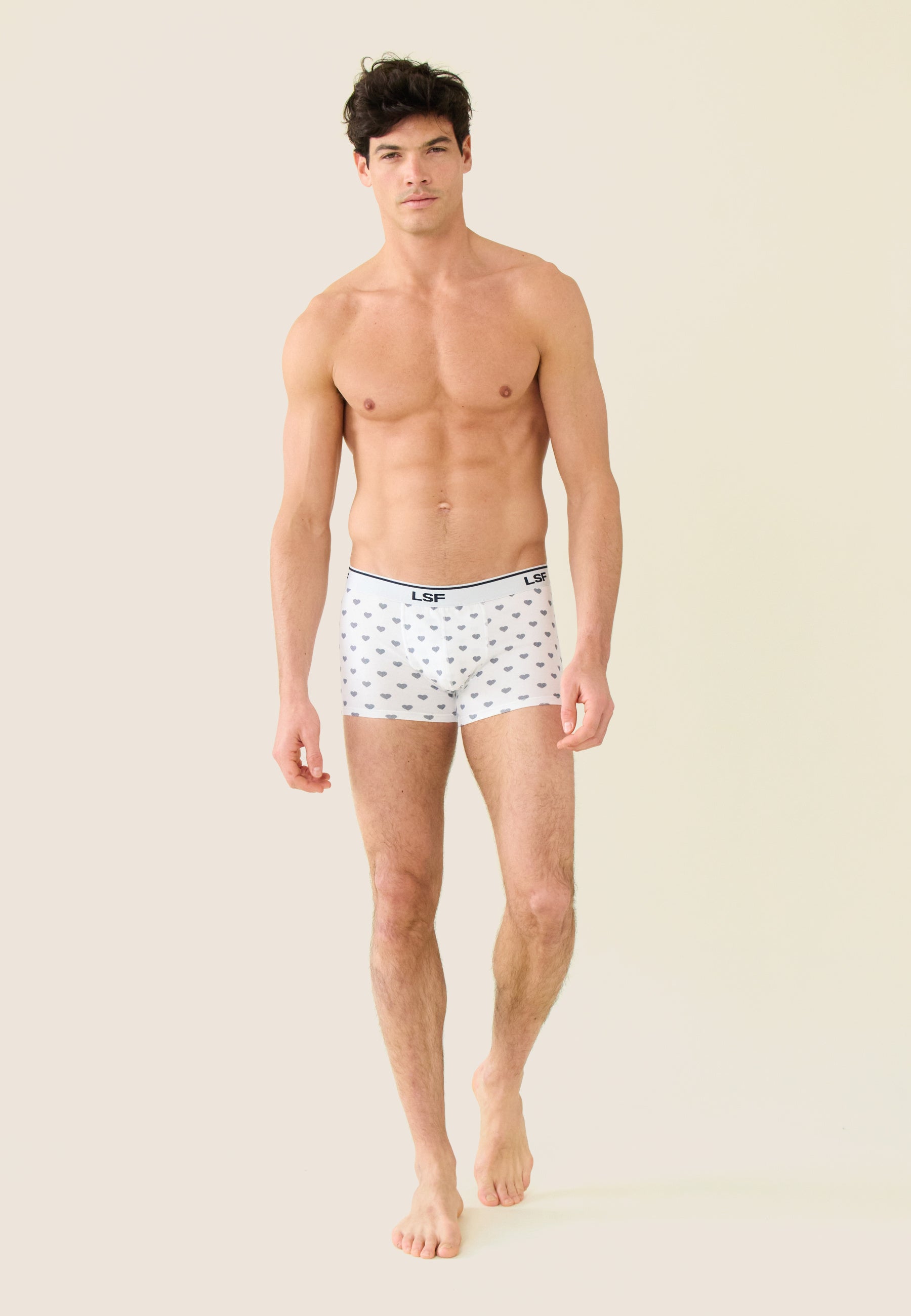 Boxer en coton - Marius Petit Coeur Marine - Le Slip Français -  2