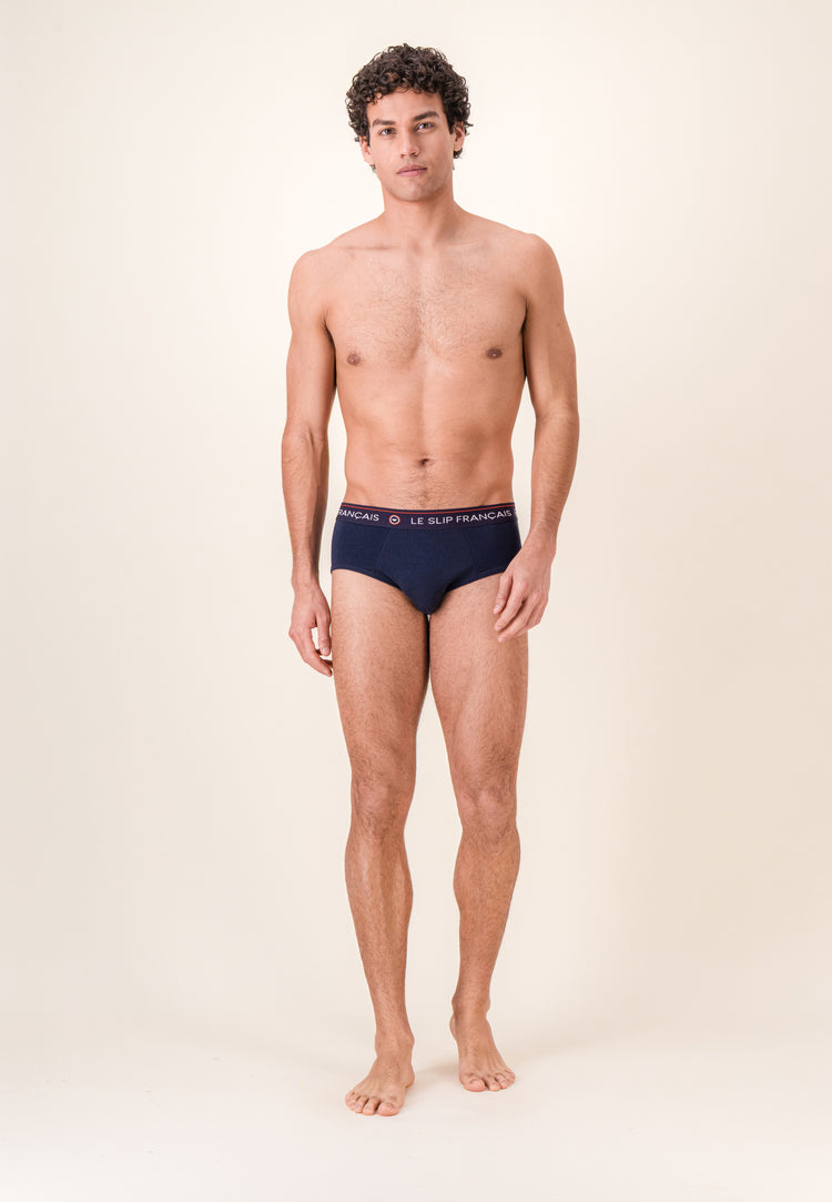 Slip bleu marine en coton - Intrépide Marine Lsf - Le Slip Français - 5