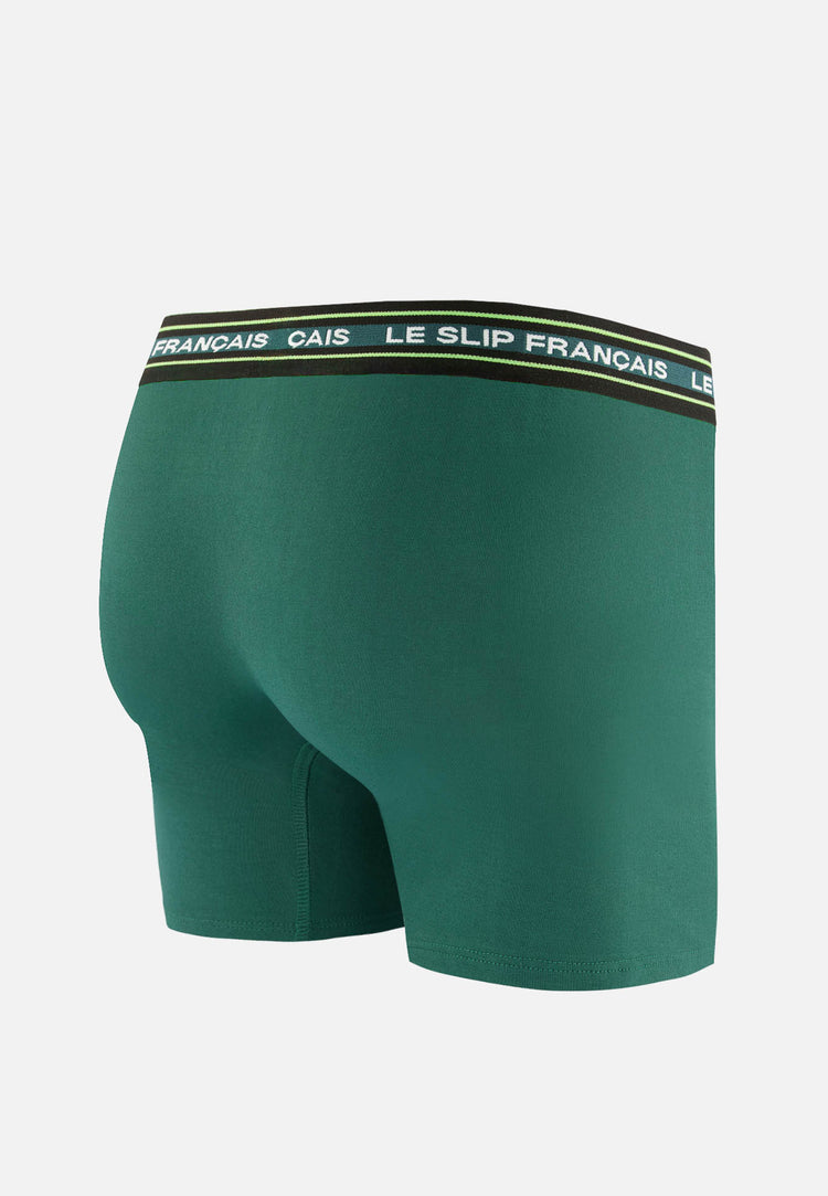 Boxer long vert en coton - Redoutable Long Vert Forêt - Le Slip Français - 7