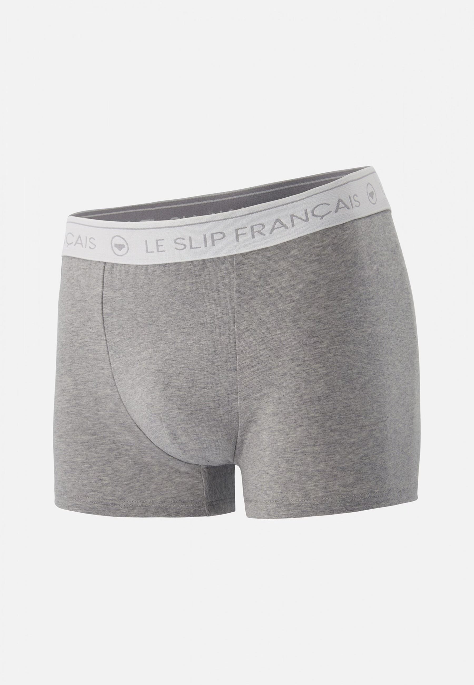Boxer gris en coton - Redoutable Gris Chiné - Le Slip Français -  1