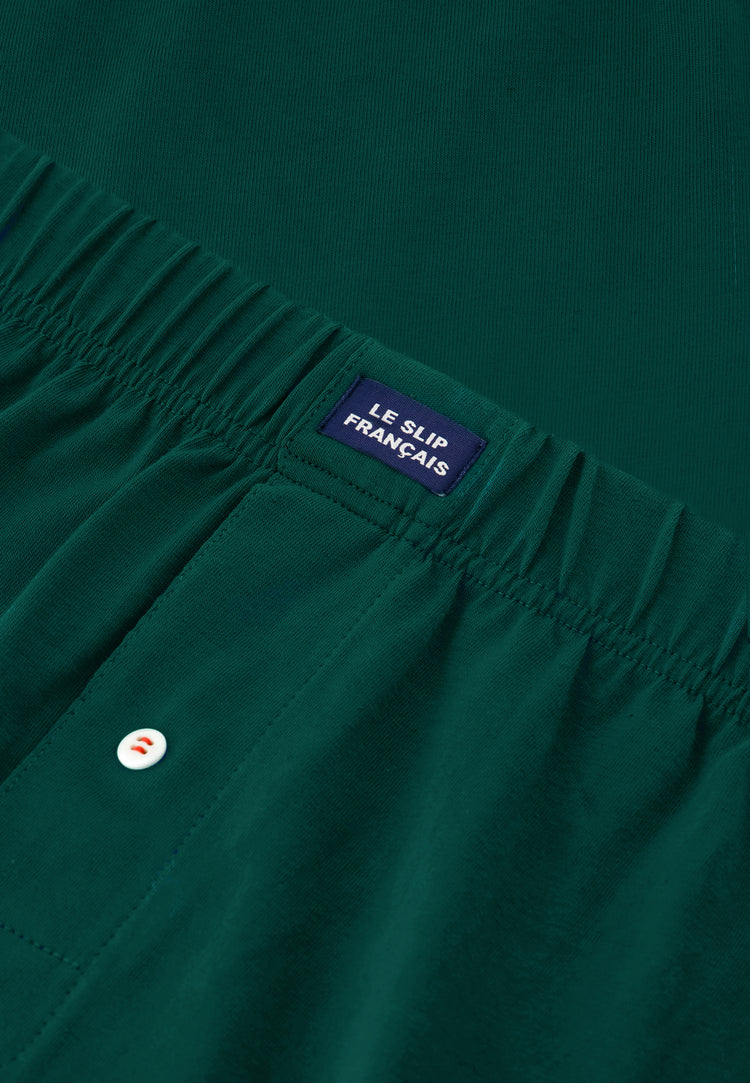 Caleçon vert sapin en jersey de coton - Fredo Vert Sapin - Le Slip Français - 6