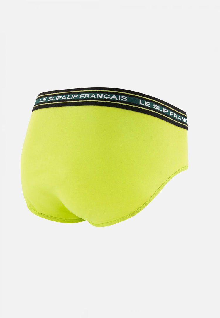 Slip jaune en coton - Intrépide Jaune Anis - Le Slip Français - 6