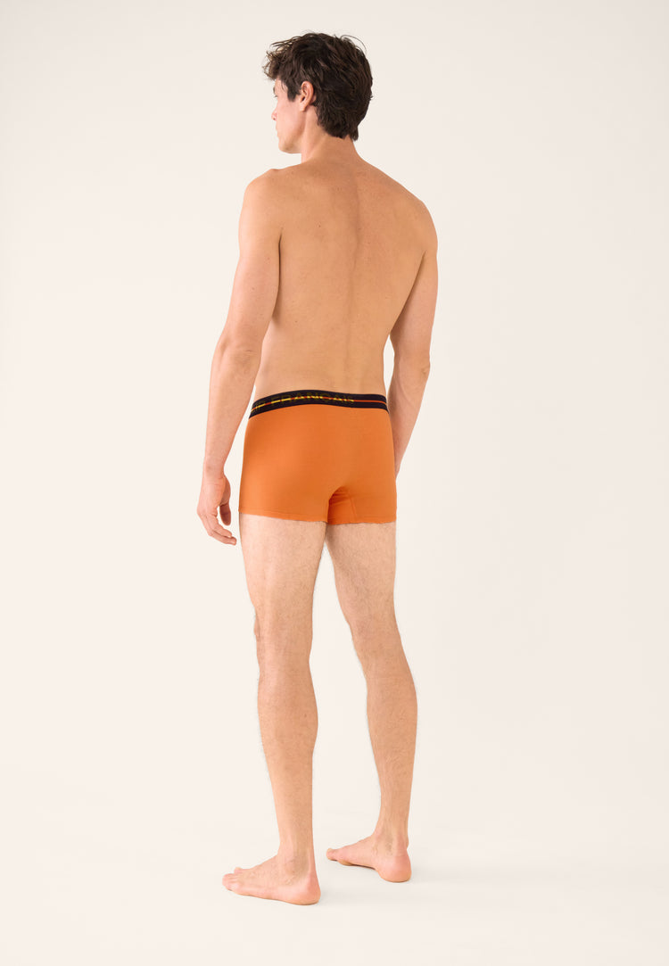 Boxer orange en coton - Redoutable Orange Pur - Le Slip Français - 3