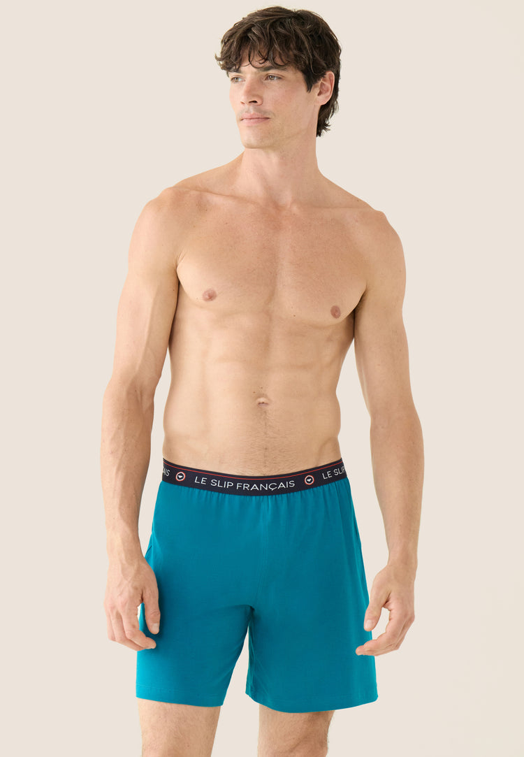 Short de pyjama en coton - Invincible Topaz - Le Slip Français - 3