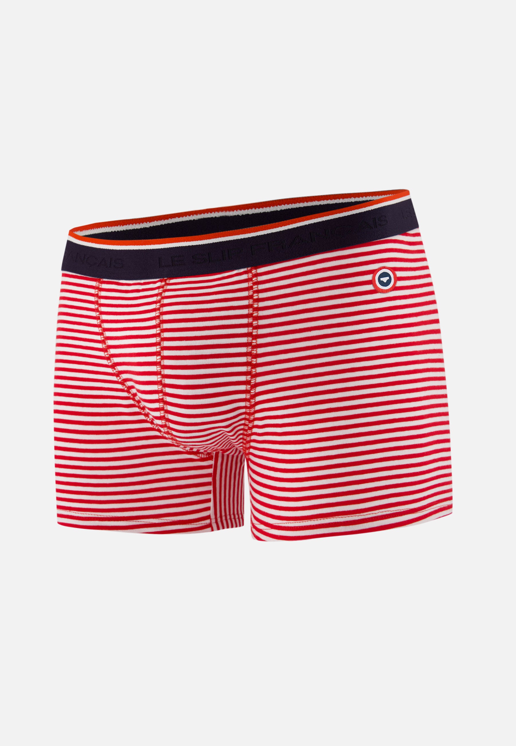Boxer marinière rouge en coton - Marius Mariniere Rouge - Le Slip Français -  1