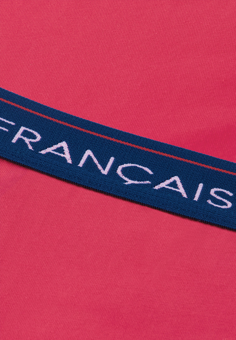 Culotte taille haute rose en coton - Rieuse Rose Cerise - Le Slip Français - 4