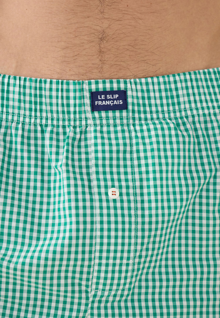 Caleçon en coton - Jacques Vichy Mint Green - Le Slip Français - 4