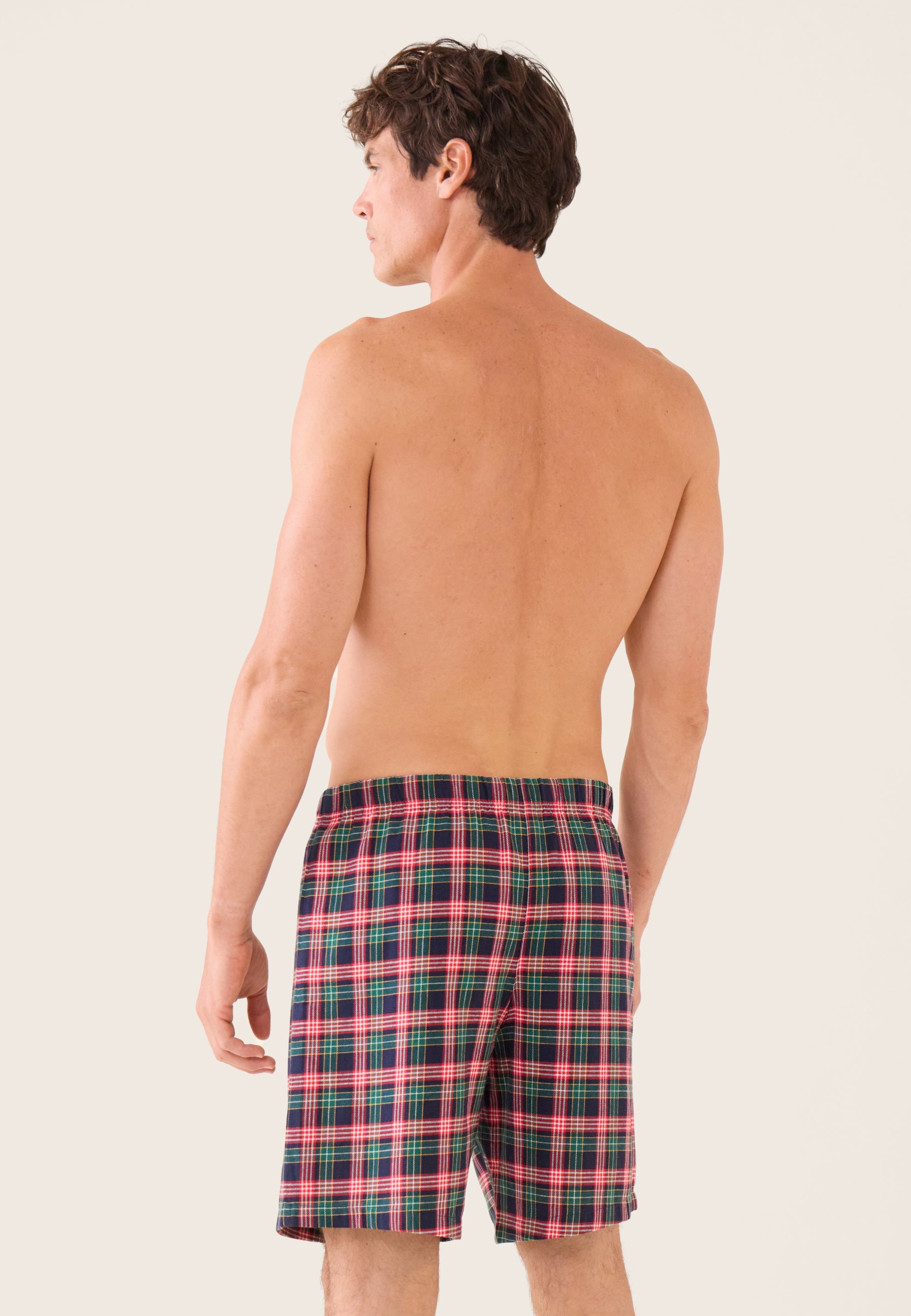 Bas de pyjama homme à carreaux vert sapin en coton - Jacob Carreaux Vert Sapin - Le Slip Français -  2