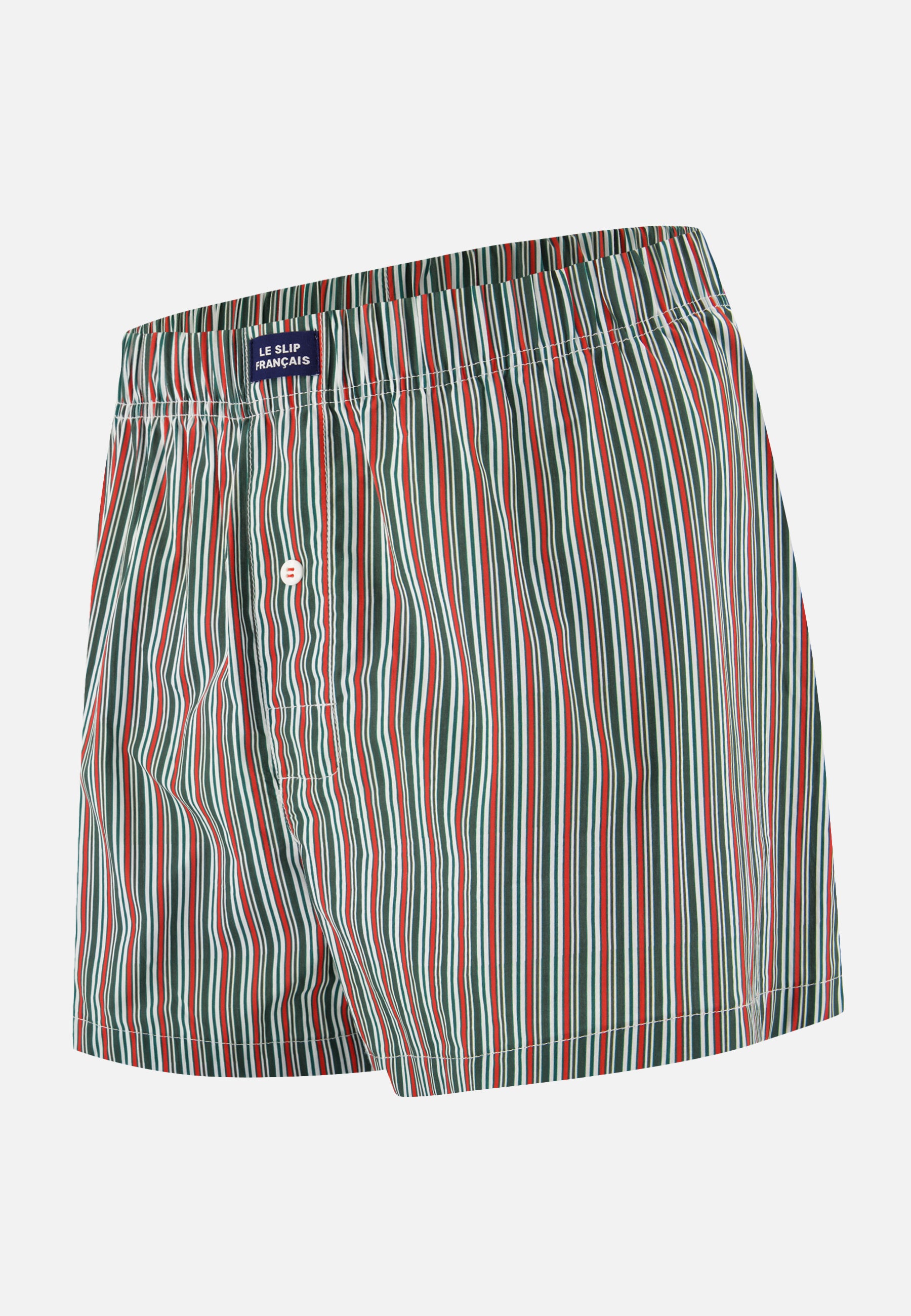 Caleçon en coton - Jacques Rayure Matelas Marbre Vert - Le Slip Français -  1