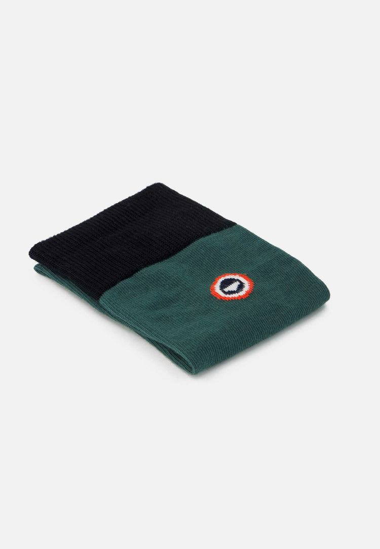 Chaussettes mi-hautes vert en coton - Robuste Vert Forêt Noir - Le Slip Français - 5