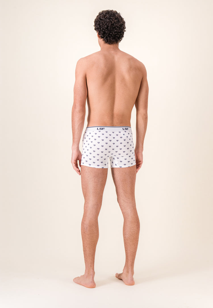 Boxer à coeur bleu marine en coton - Marius Petit Coeur Marine - Le Slip Français - 4