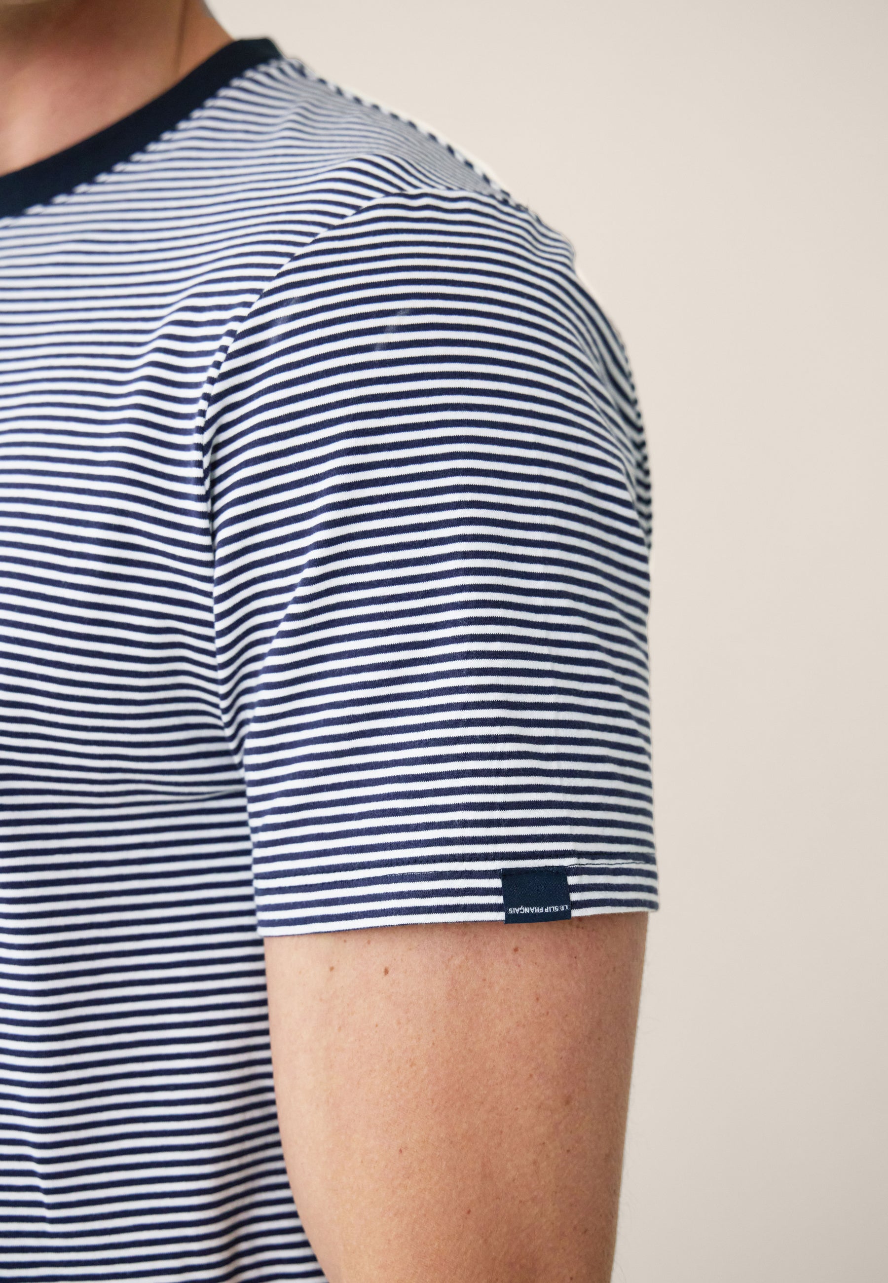 Ensemble pyjama t-shirt et short en coton - Pyjama Jeason Marinière - Le Slip Français -  2