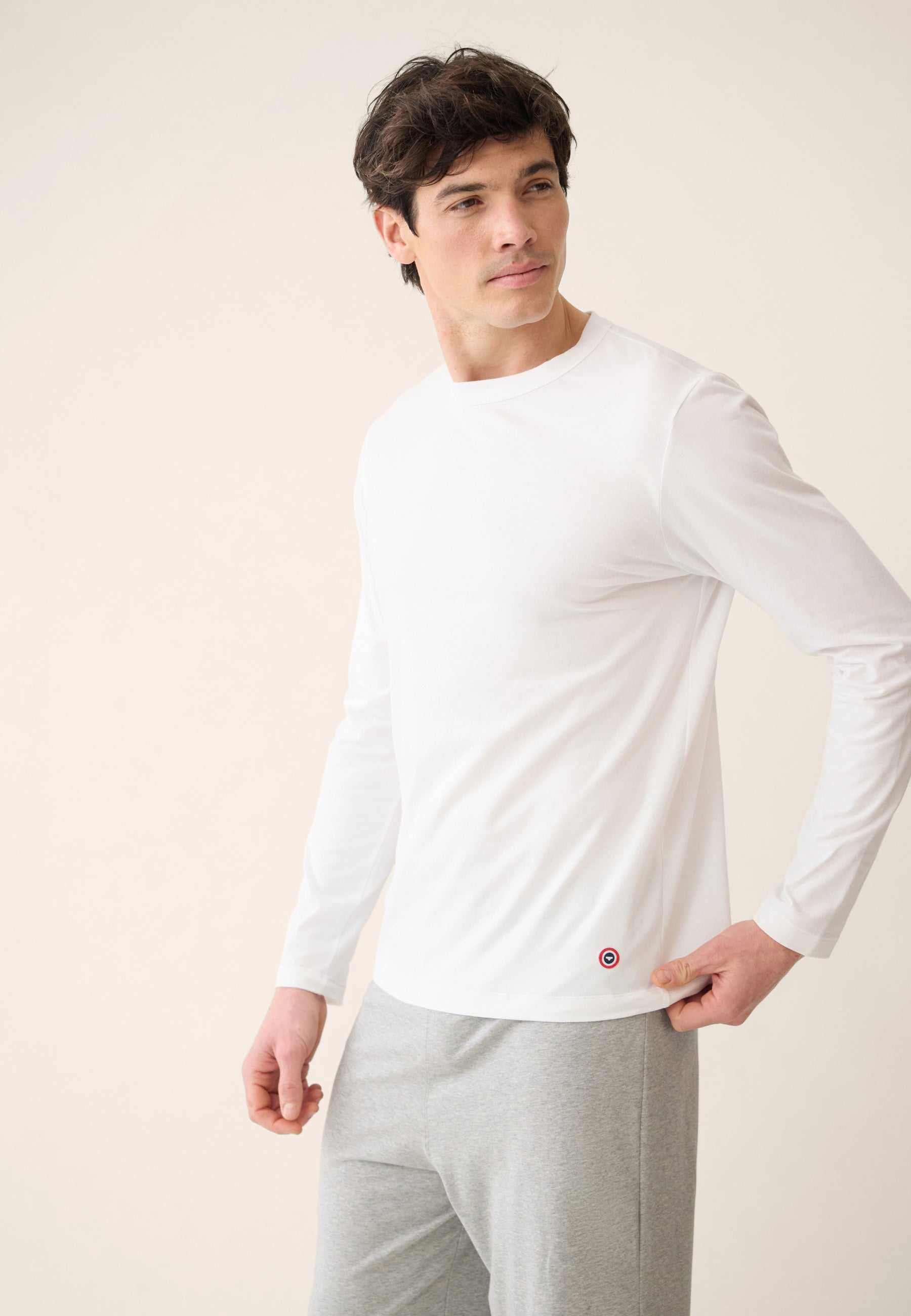 T-shirt manches longues en coton - Superbe Blanc - Le Slip Français -  2