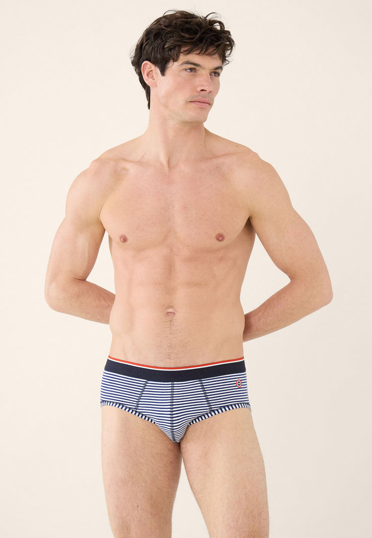 Slip marinière bleu en coton - Terrible Mariniere Bleu - Le Slip Français - 2