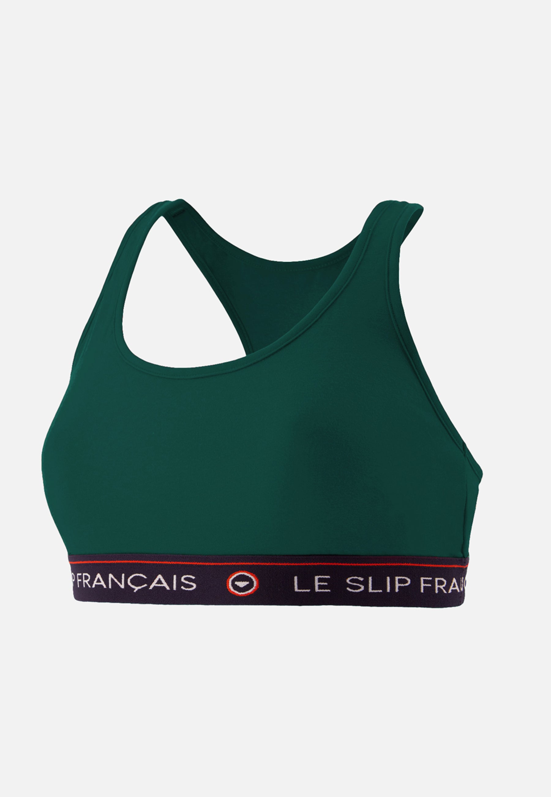 Brassière femme vert sapin en coton - Tapageuse Vert Sapin - Le Slip Français -  1