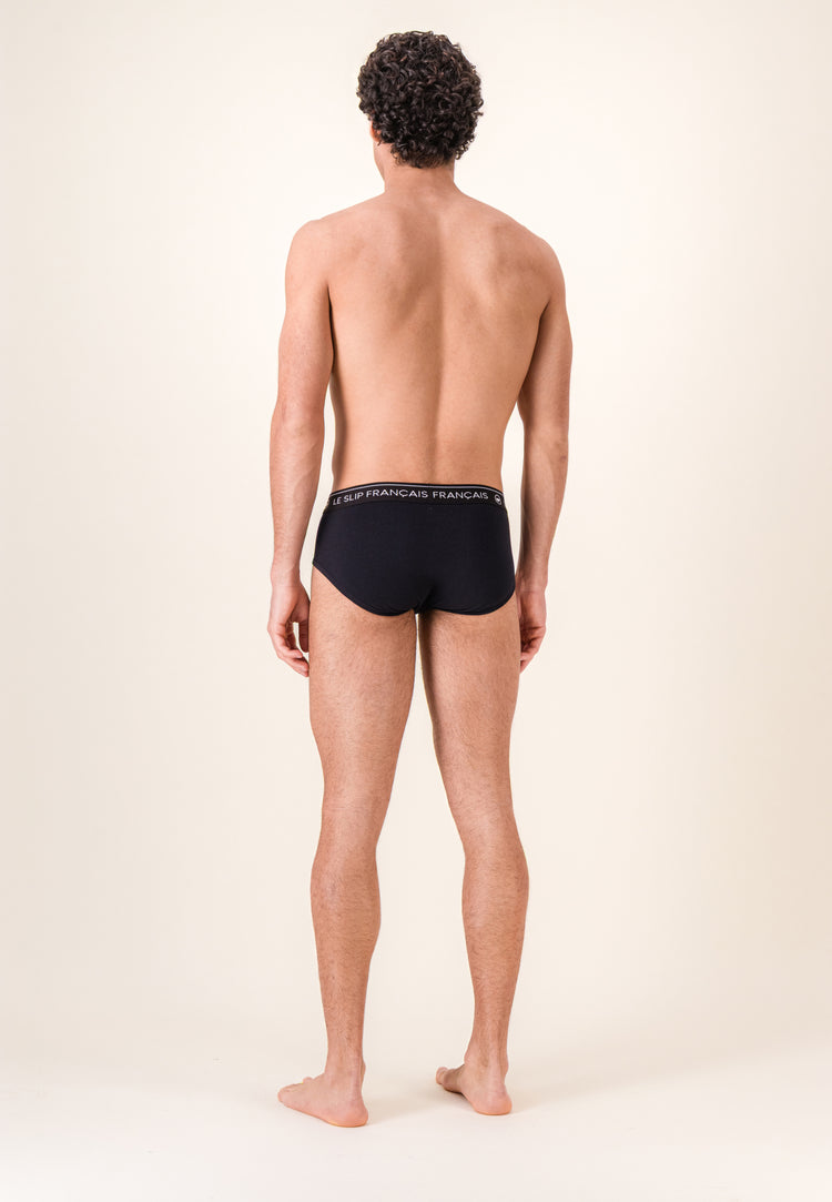 Slip noir en coton - Intrépide Noir - Le Slip Français - 4