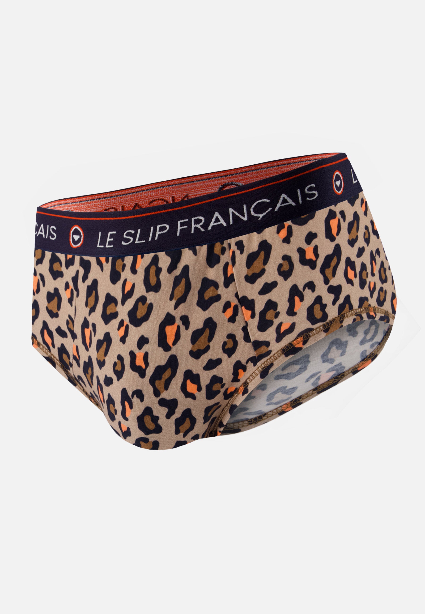 Slip à motif léopard en coton - Intrepide Léopard - Le Slip Français -  1