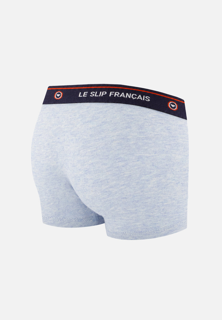Boxer enfant bleu en coton - Petit Joseph Bleu Ciel Chine - Le Slip Français - 3