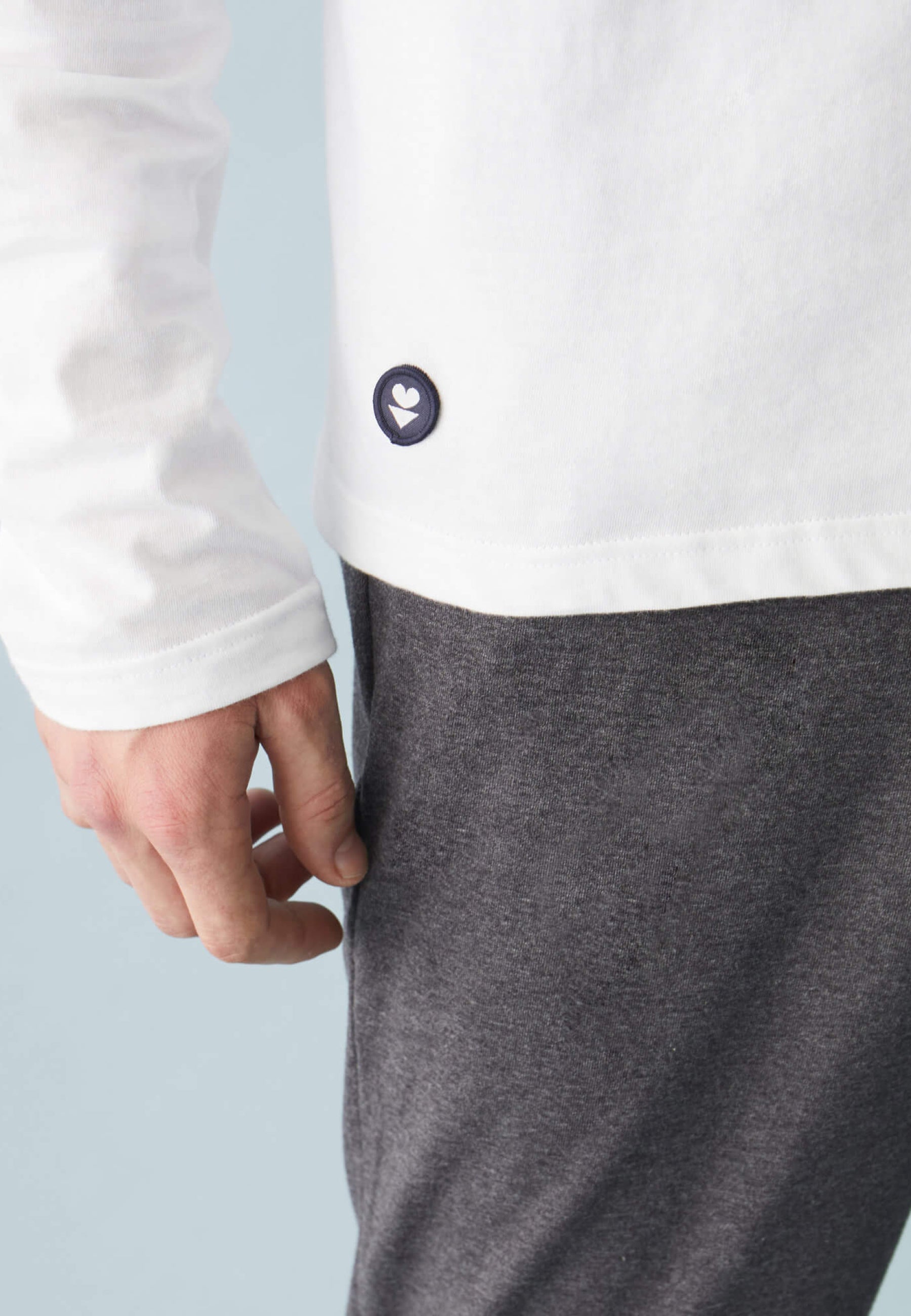 Tee-shirt manches longues en coton - Jeannot Blanc - Le Slip Français -  2