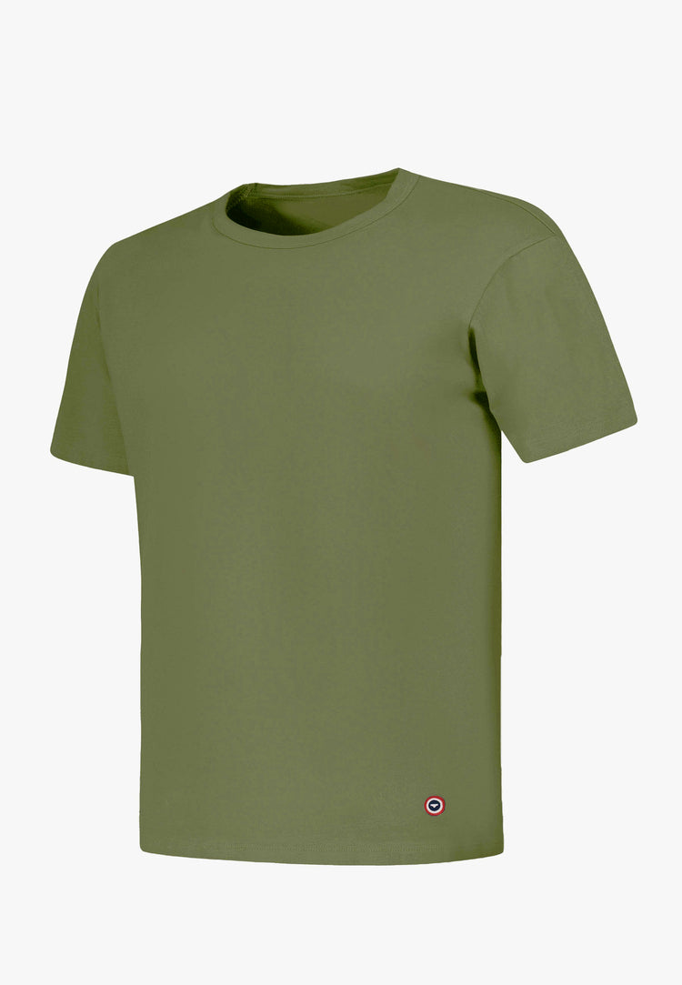 T-shirt homme vert à manches courtes en coton - Formidable Kaki Veronese - Le Slip Français - 1