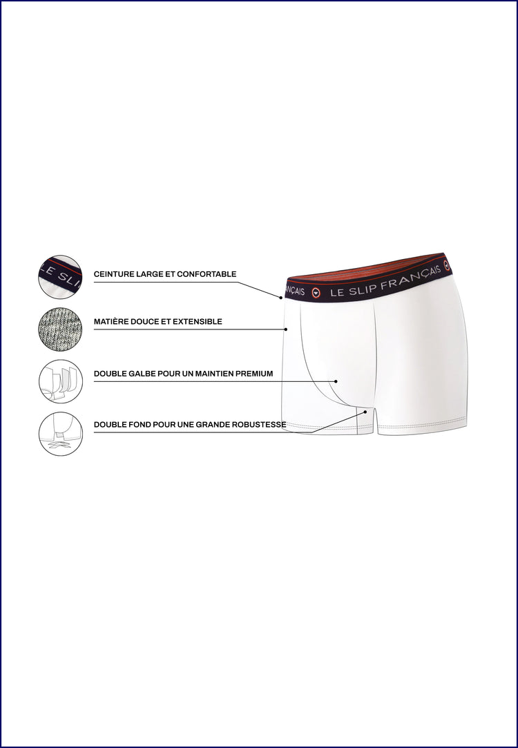 Boxer bleu marine en coton - Redoutable Marine L'Incroyable - Le Slip Français - 7