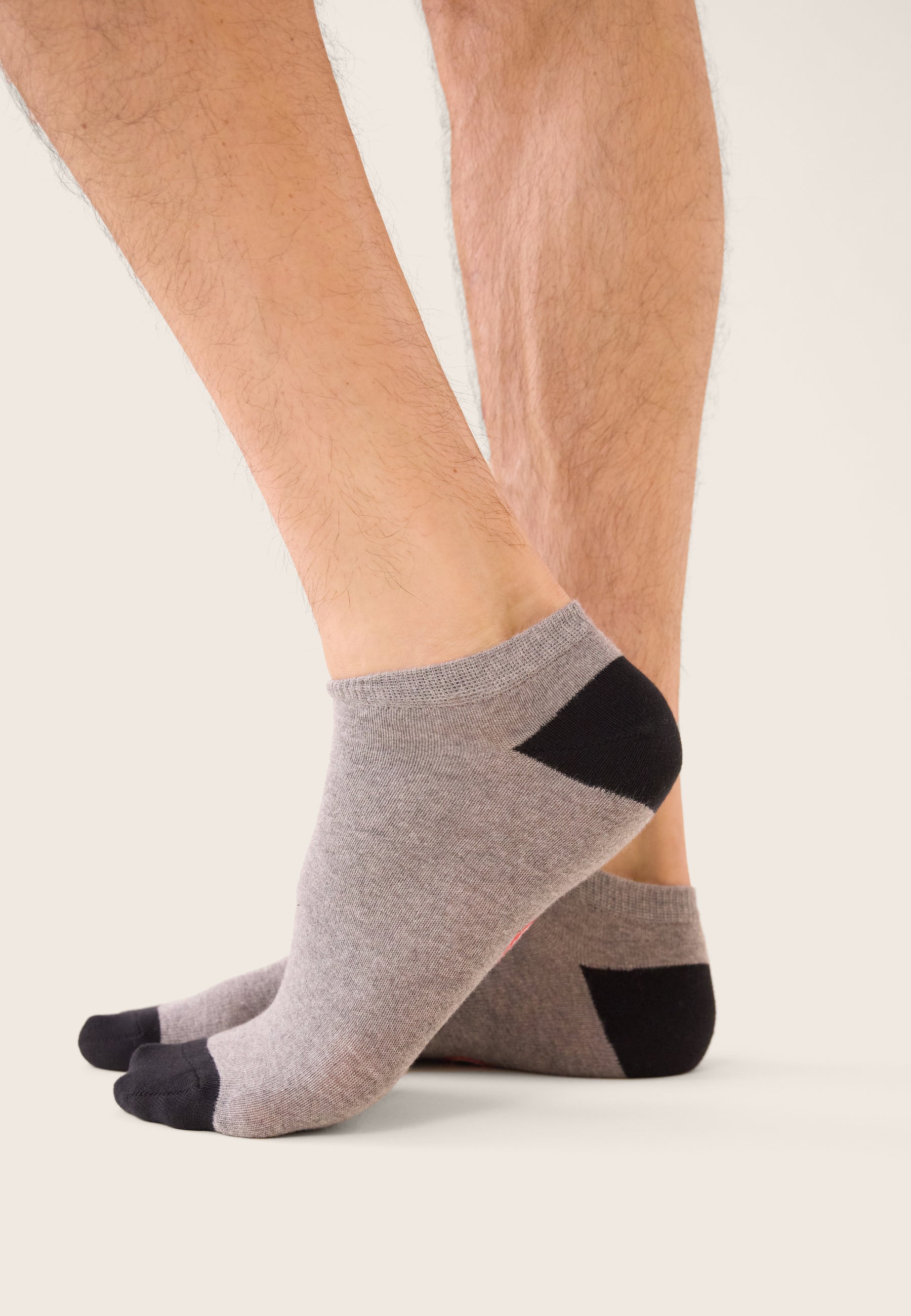 Chaussettes basses gris et noires - Tonnerre Gris Anthracite/Noir - Le Slip Français -  2