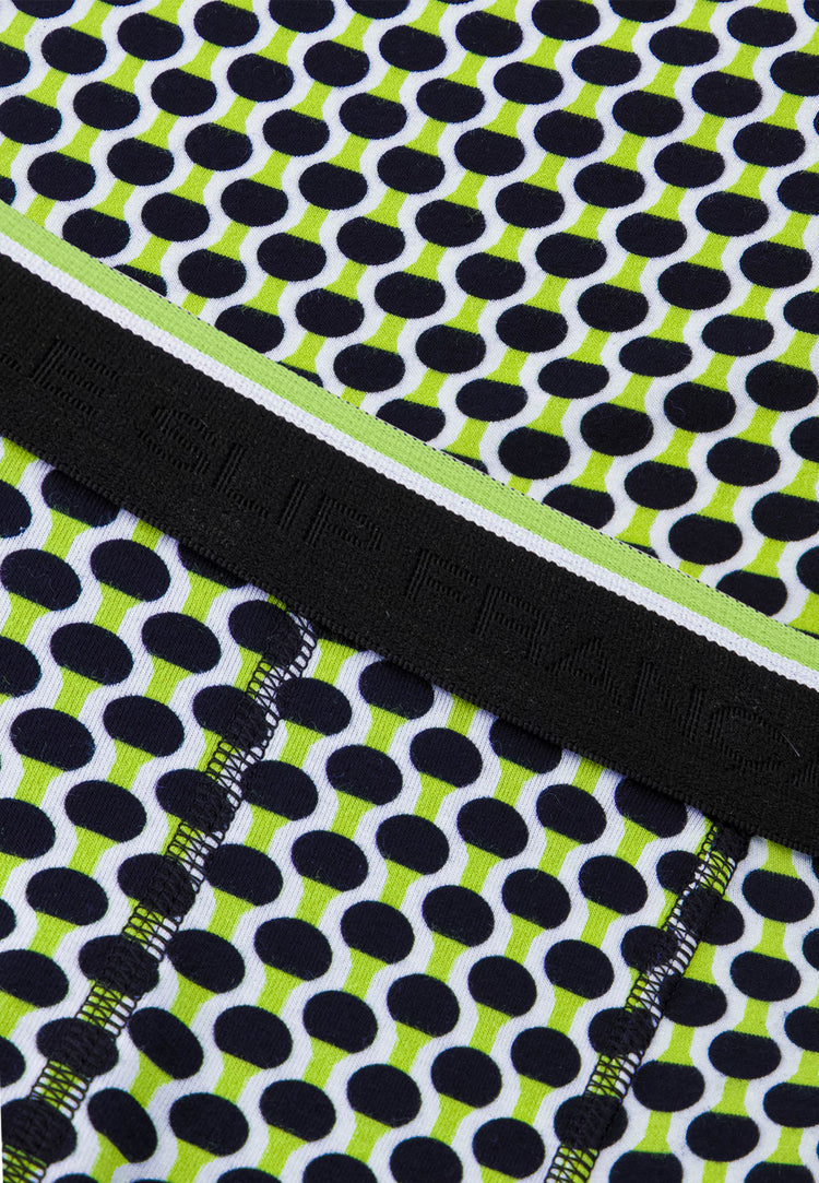 Boxer à motif raquettes jaune anis en coton - Marius Raquettes Jaune Anis - Le Slip Français - 4