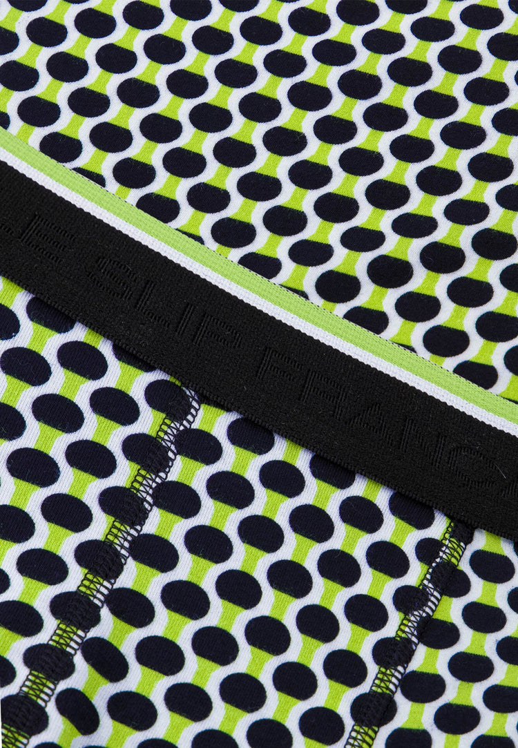 Boxer à motif raquettes jaune anis en coton - Marius Raquettes Jaune Anis - Le Slip Français - 4