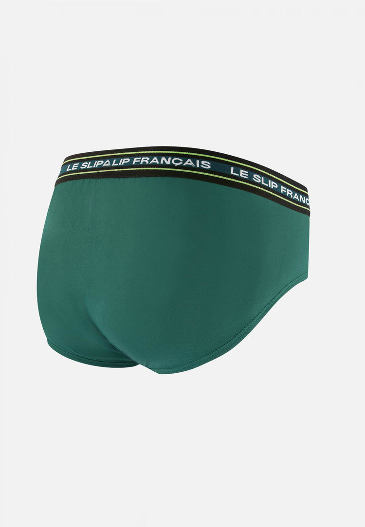 Slip vert en coton - Intrépide Vert Forêt - Le Slip Français - 6