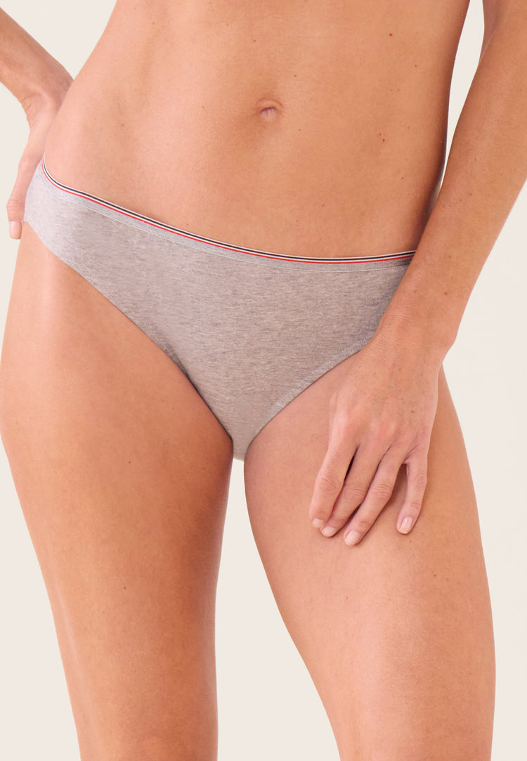 Culotte grise en coton - Lucette Gris Chine - Le Slip Français - 2