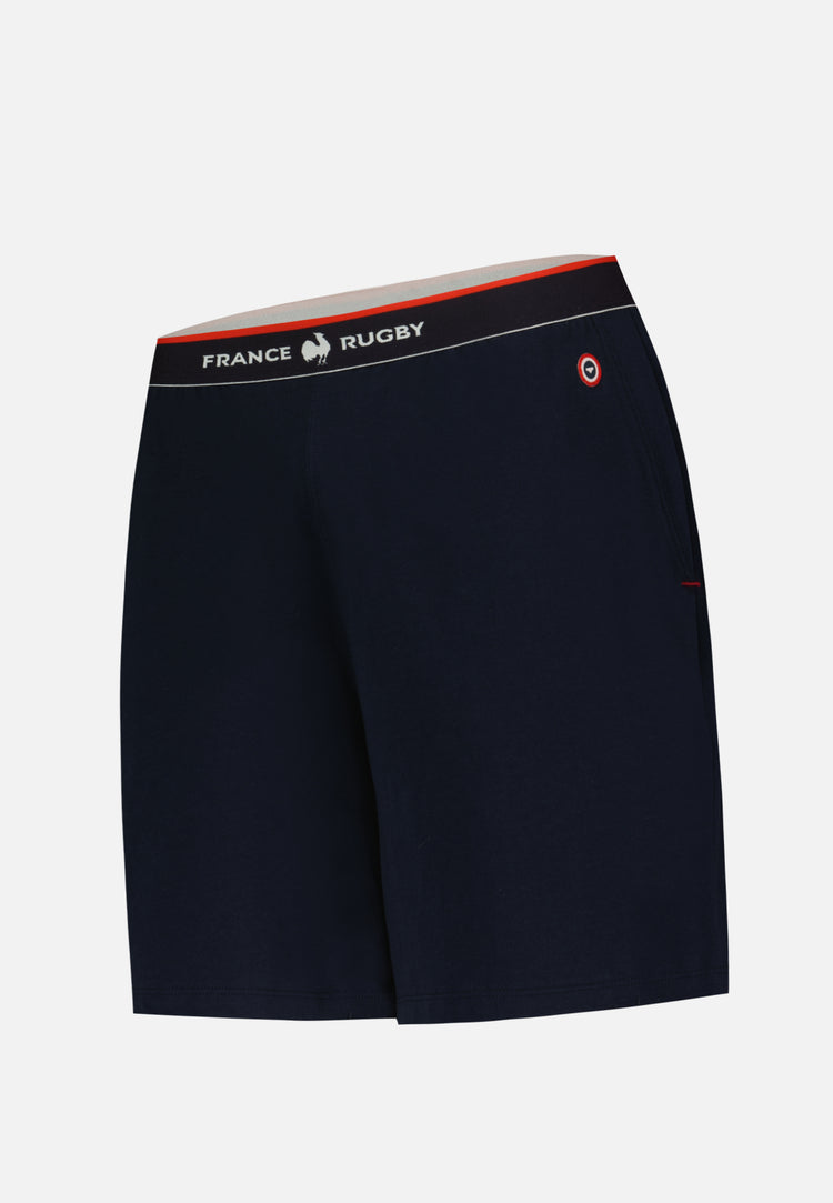 Bas de pyjama court marine en coton - Zouzou Marine XV de France - Le Slip Français - 4