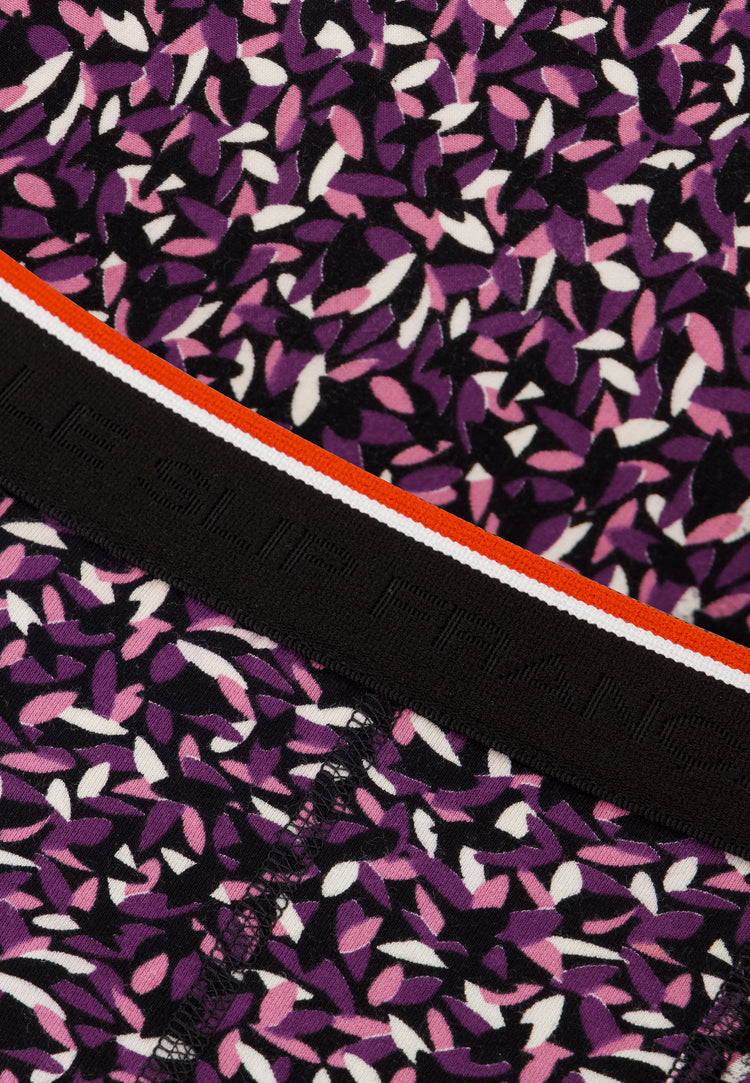 Boxer prune à motif gavotte en coton - Marius Gavotte Prune - Le Slip Français - 5