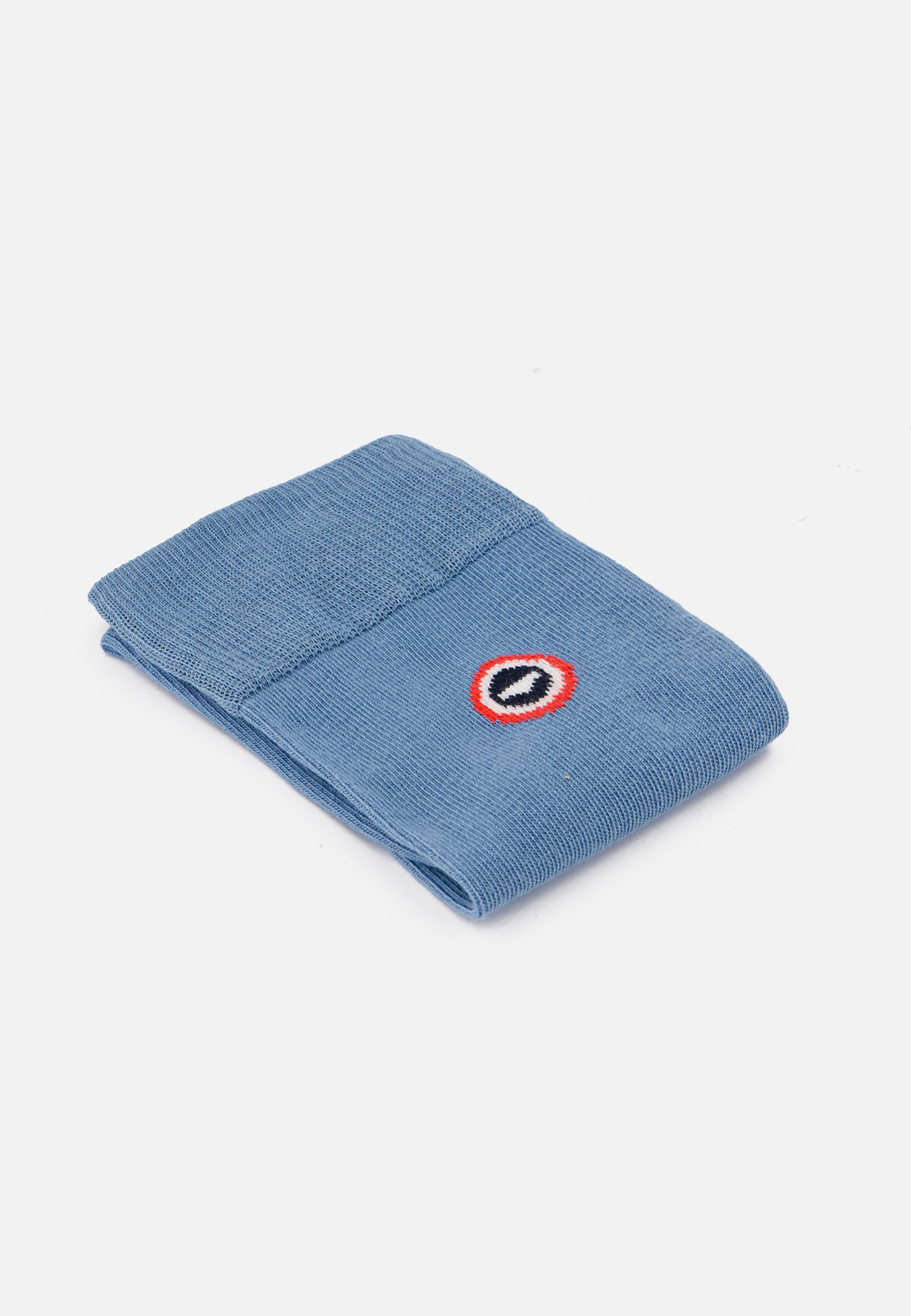 Chaussettes mi-hautes bleu en coton - Robuste Bleu Jean - Le Slip Français -  2