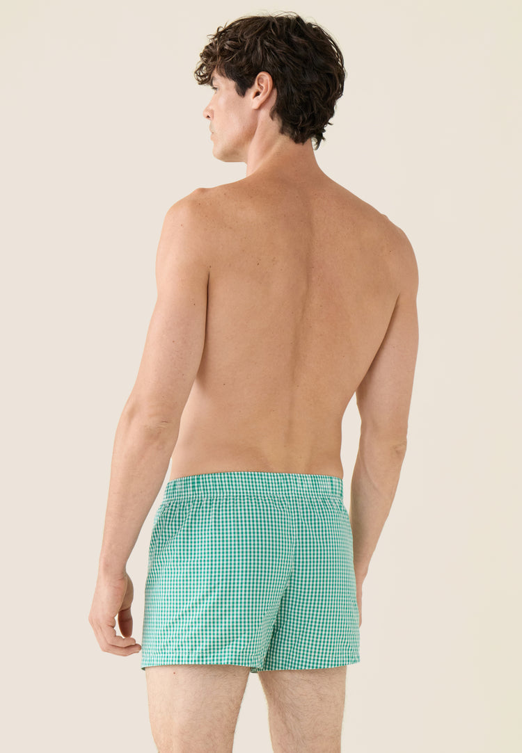Caleçon en coton - Jacques Vichy Mint Green - Le Slip Français - 3