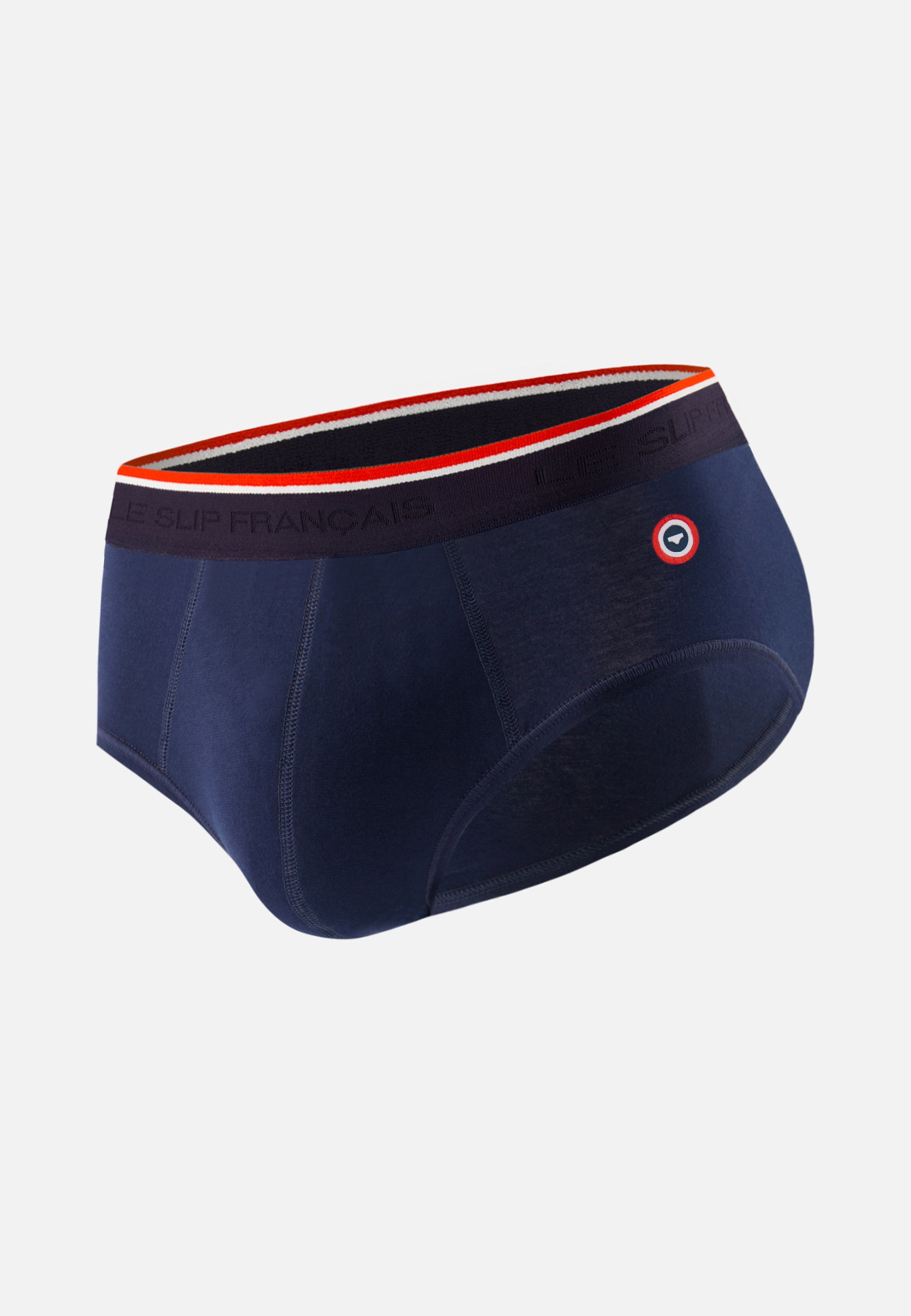Slip bleu marine en coton avec cocarde - Terrible Marine - Le Slip Français -  1
