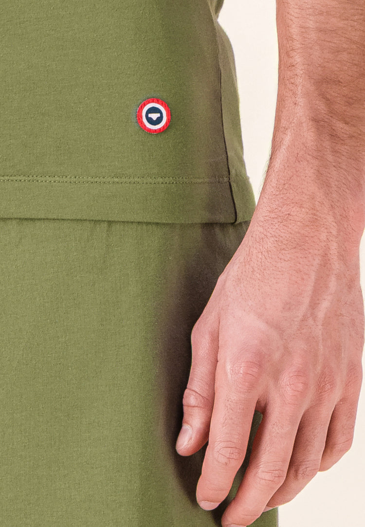 Débardeur homme vert en coton - Fulminant Kaki Veronese - Le Slip Français - 4
