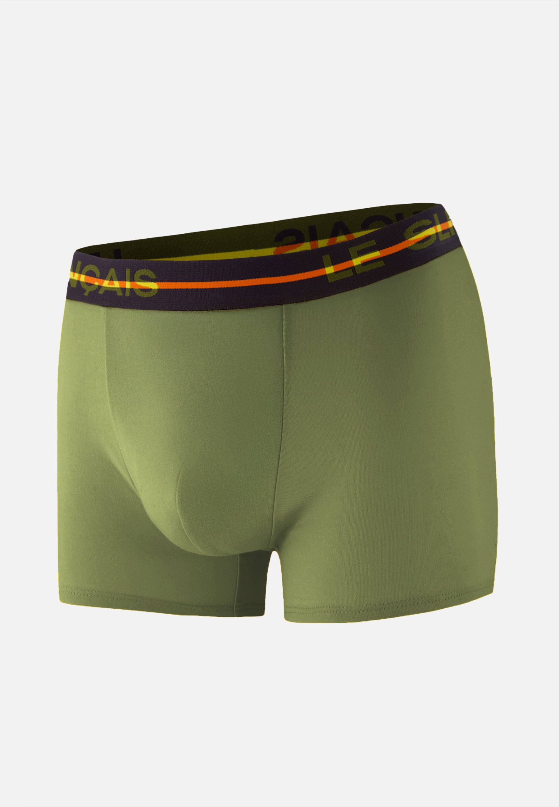 Boxer vert en coton - Redoutable Kaki Veronese - Le Slip Français -  1